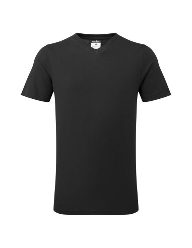 Camiseta de algodón con cuello en V