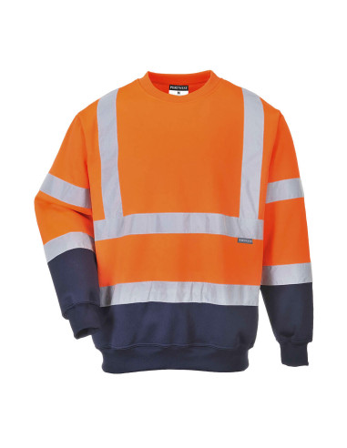 Sudadera bicolor de alta visibilidad