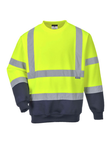 Sudadera bicolor de alta visibilidad