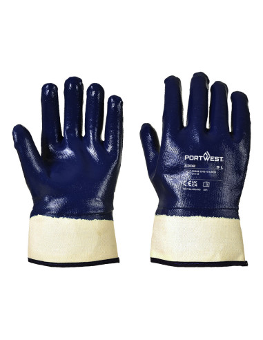 Nitrilo cubierto totalmente, puño de...