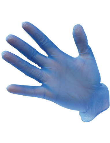 Guante desechable de vinilo sin polvo...