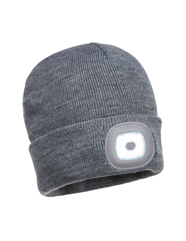 Gorro Beanie con LED recargable por USB