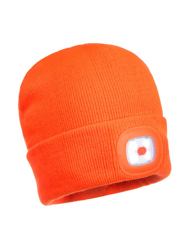 Gorro Beanie con LED recargable por USB